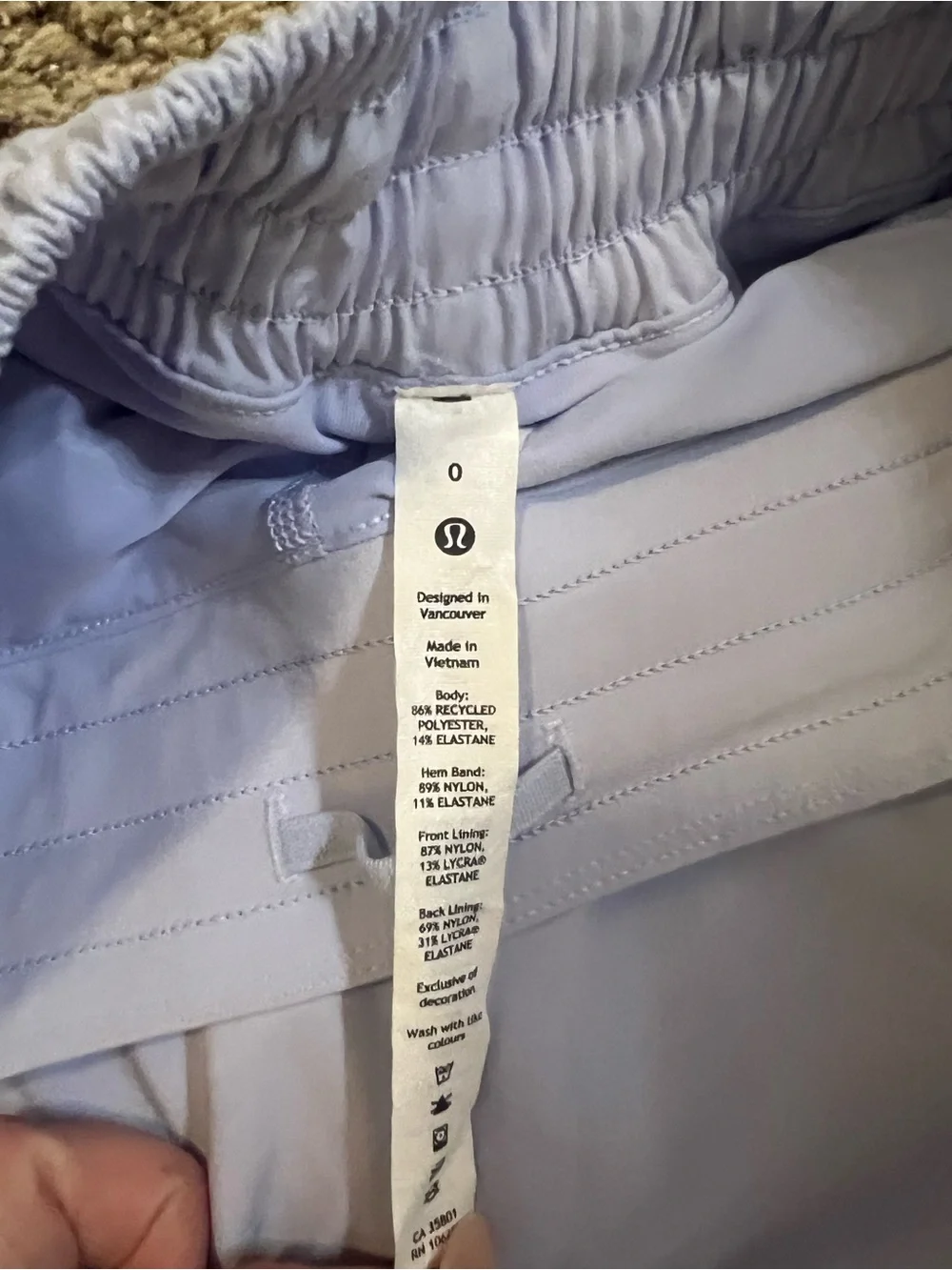 lululemon athletica Light Blue Skater Skort